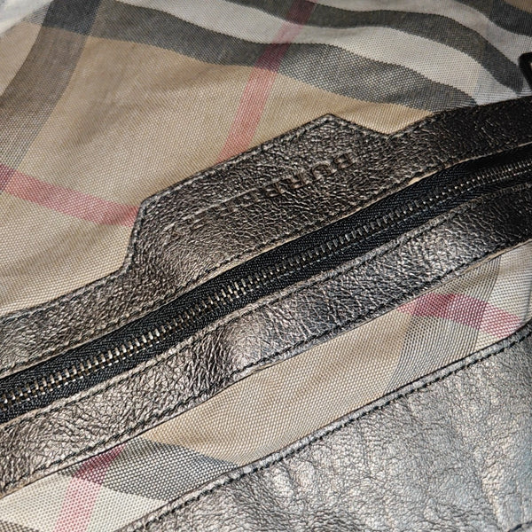 Calfskin Top Handle Bag Gray