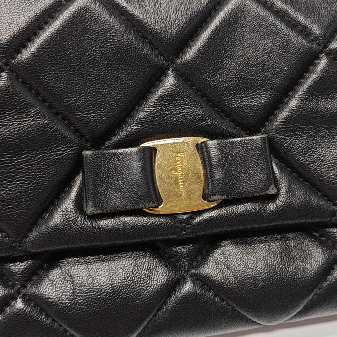 Vara Quilted Calfskin Black