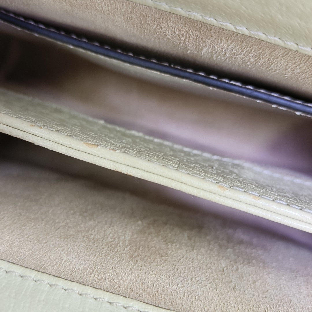 Ophidia Small Monogram Coated Canvas Beige