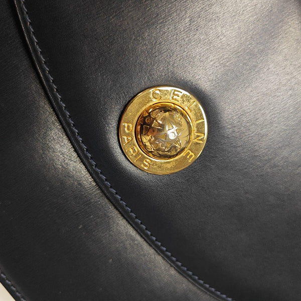 Calfskin Shoulder Bag Blue