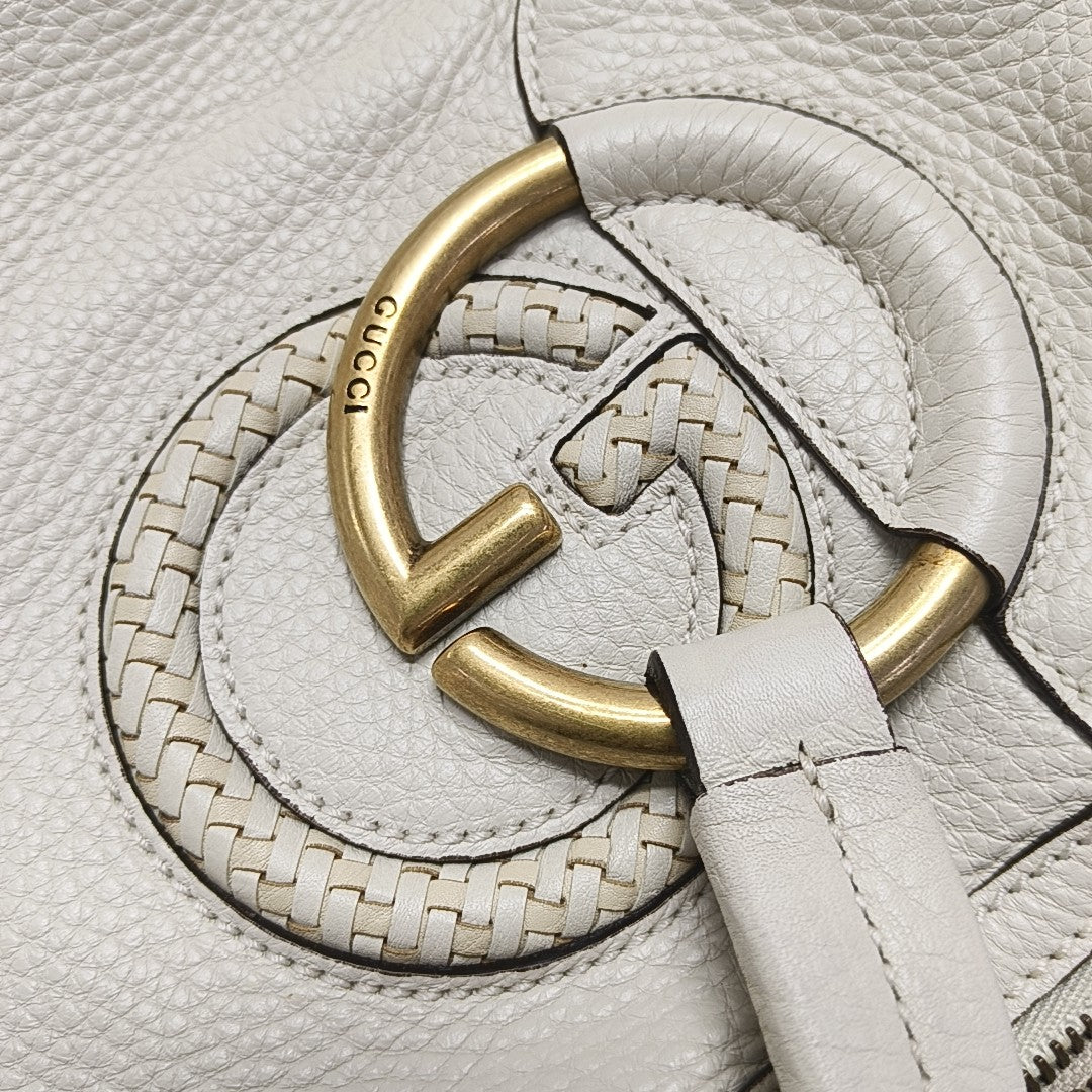 Calfskin Shoulder Bag White