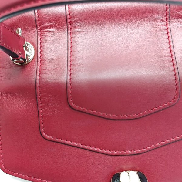 SERPENTI FOREVER Small Quilted Calfskin Red