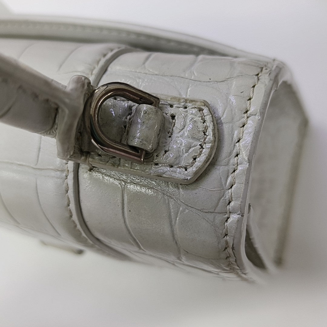 Hourglass XS Calfskin White
