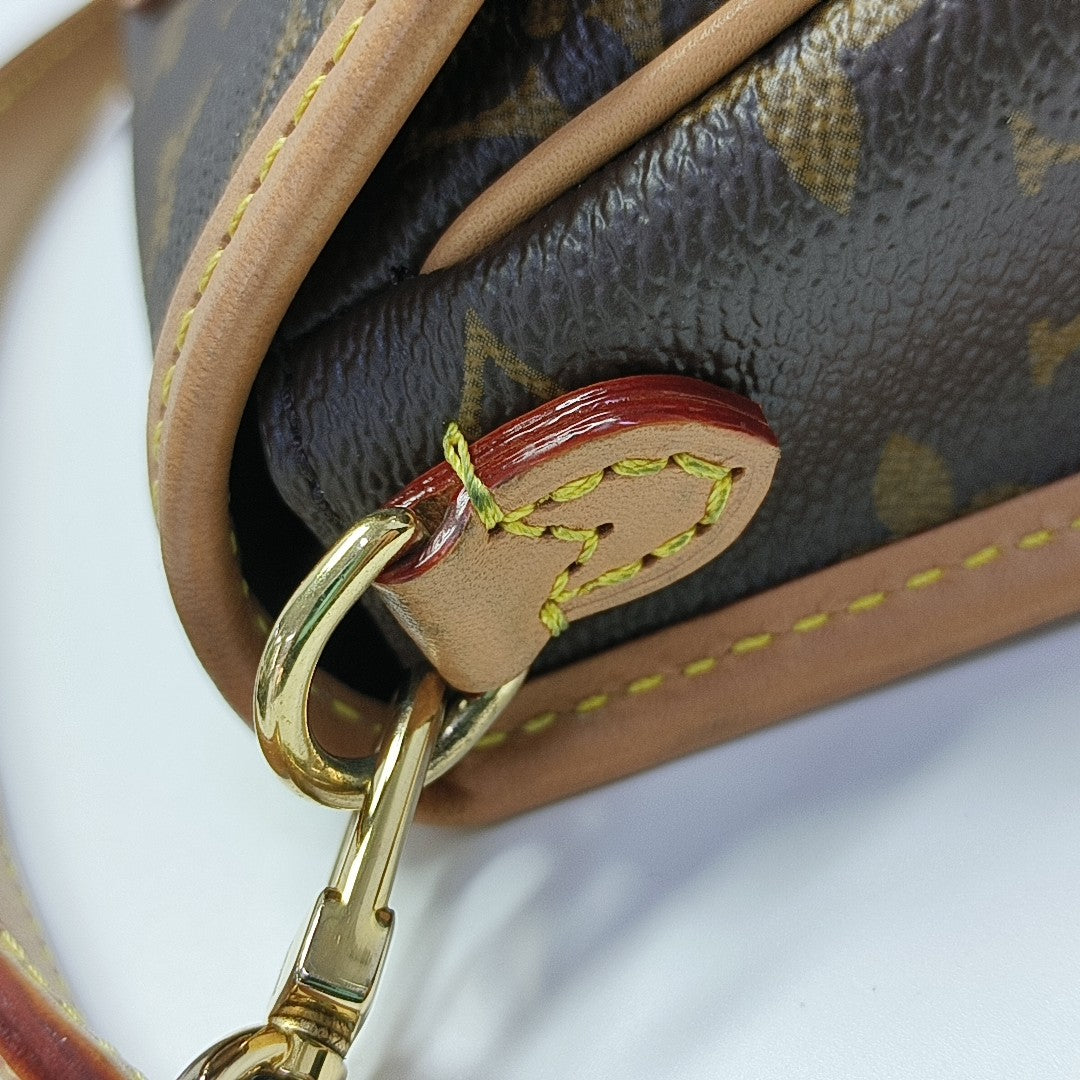 DIANE Nano Monogram Coated Canvas Brown