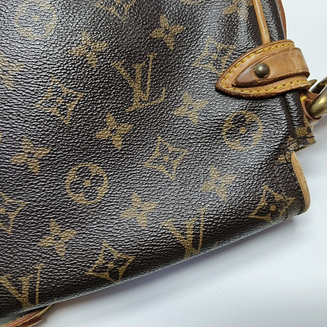 HUDSON PM Monogram Coated Canvas Brown