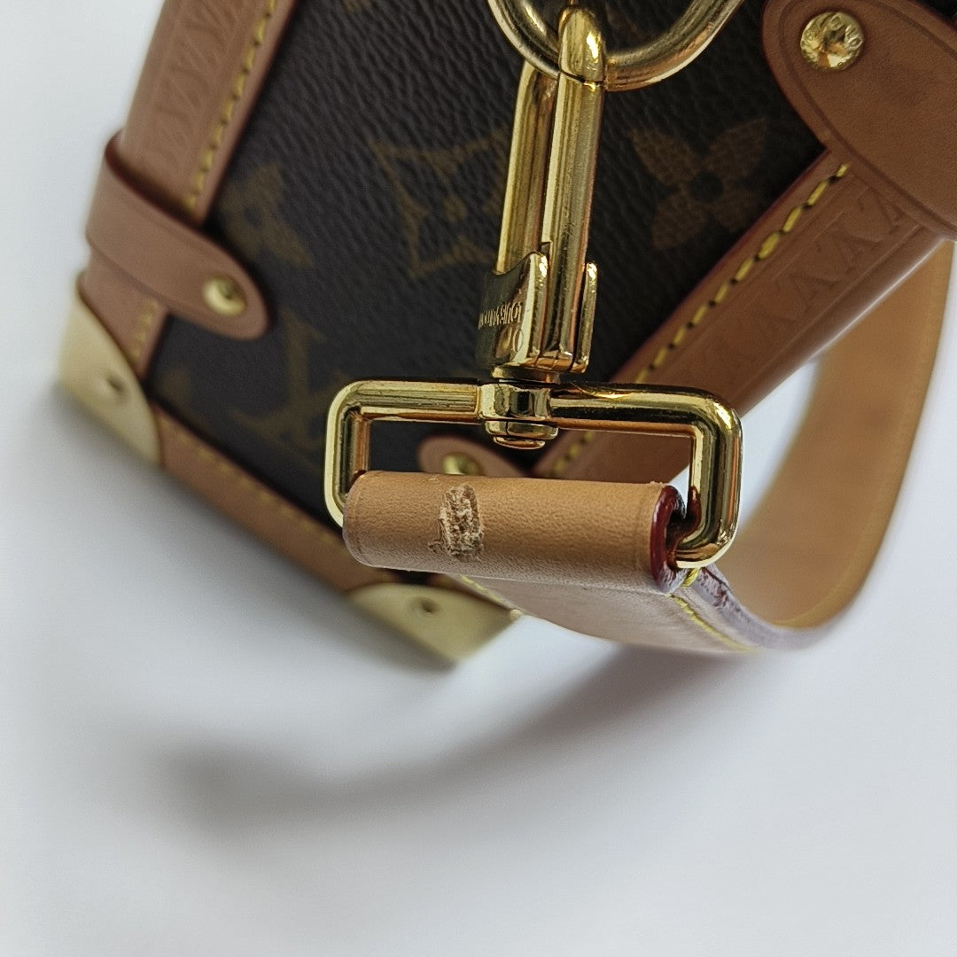 SIDE TRUNK MM Monogram Coated Canvas Brown