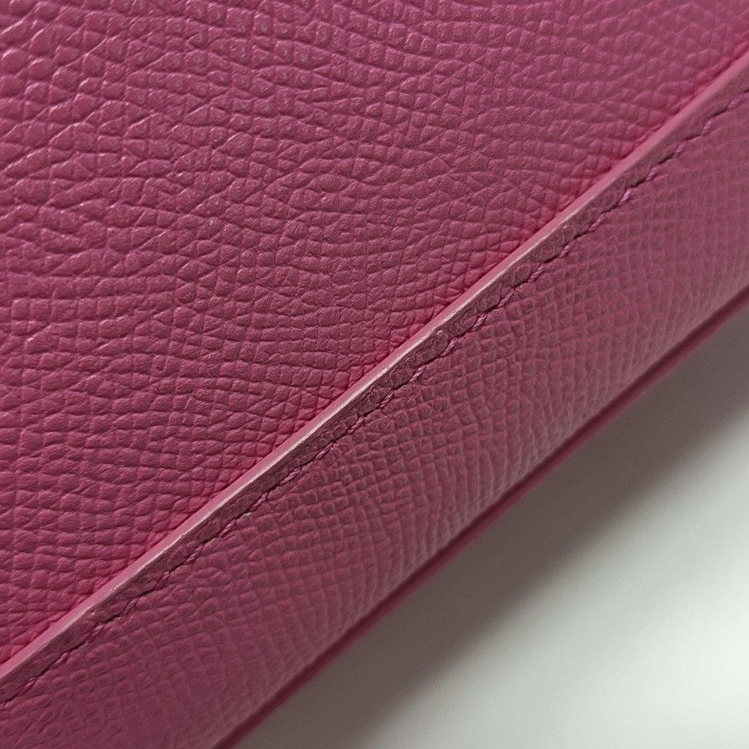 Top Handle Calfskin Red