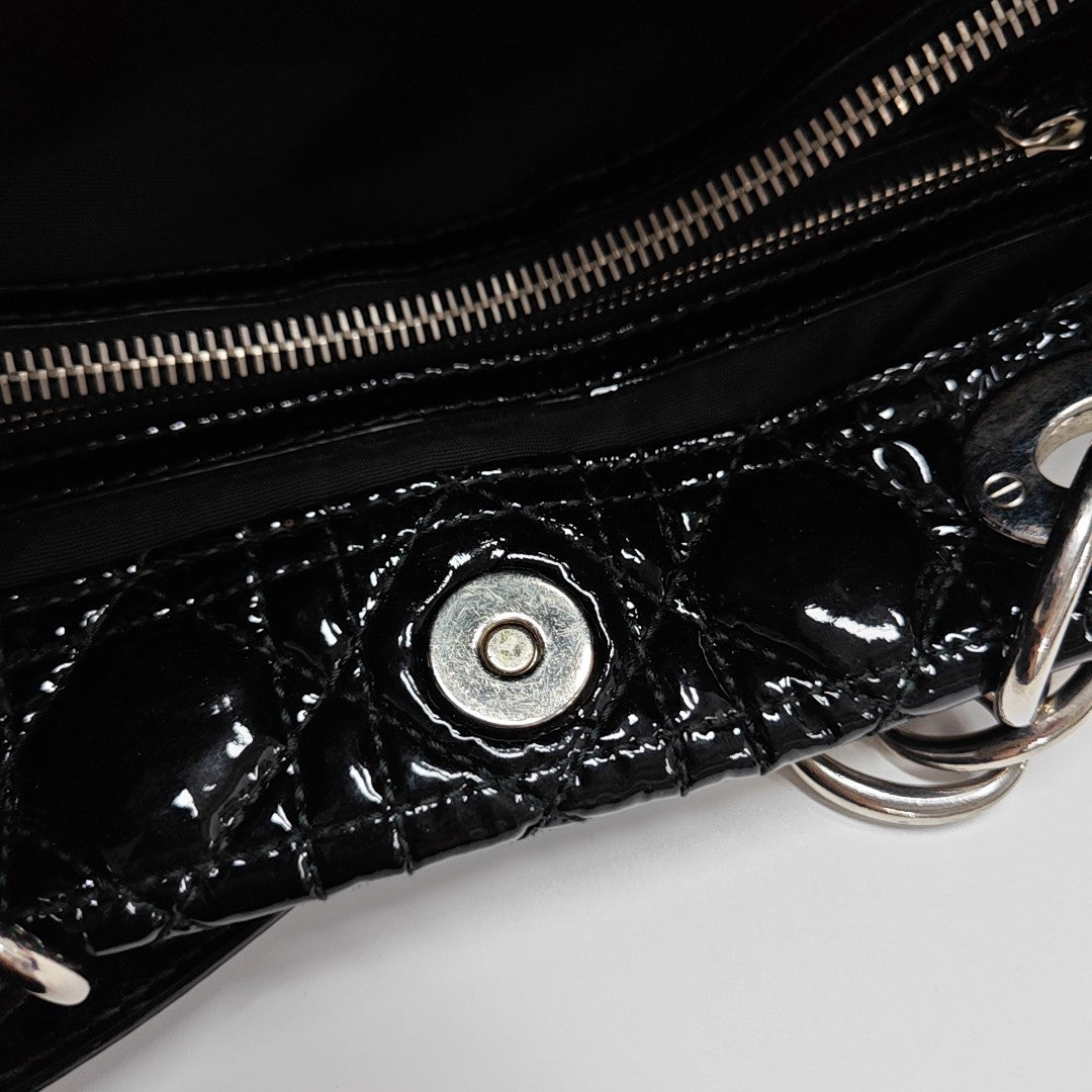 Dior Soft Cannage Patent Leather Black