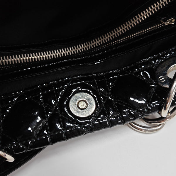 Dior Soft Cannage Patent Leather Black