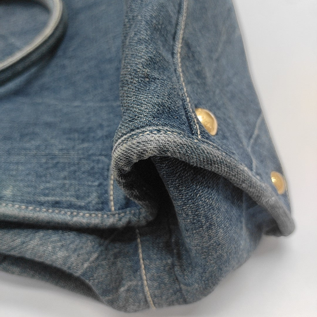Denim Tote Bag Blue