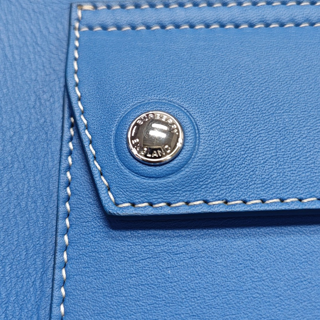 Calfskin Tote Bag Mini Blue