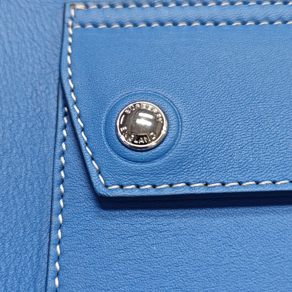 Calfskin Tote Bag Mini Blue
