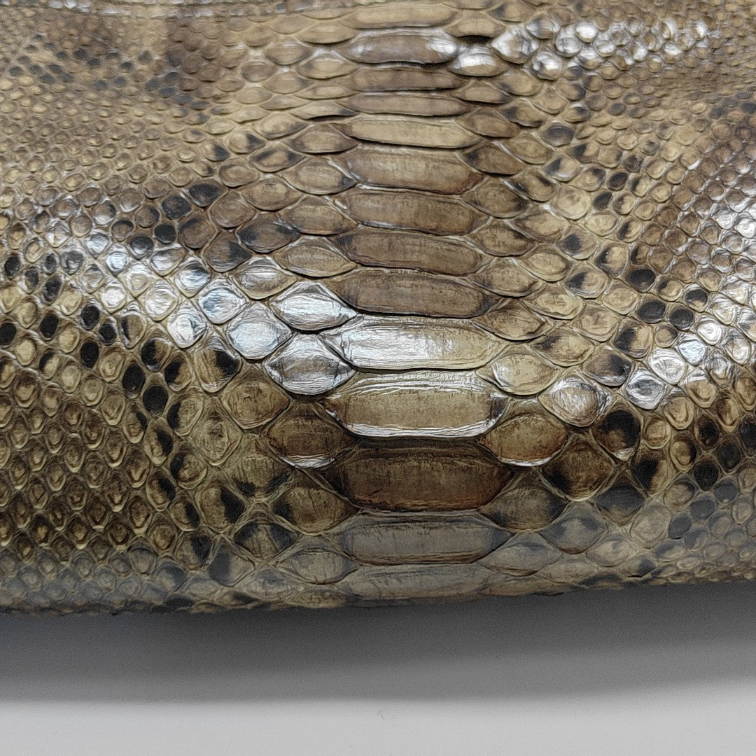 Python Shoulder Bag Brown