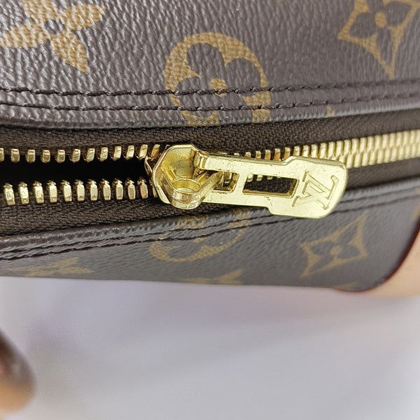 ALMA BB Monogram Coated Canvas Brown