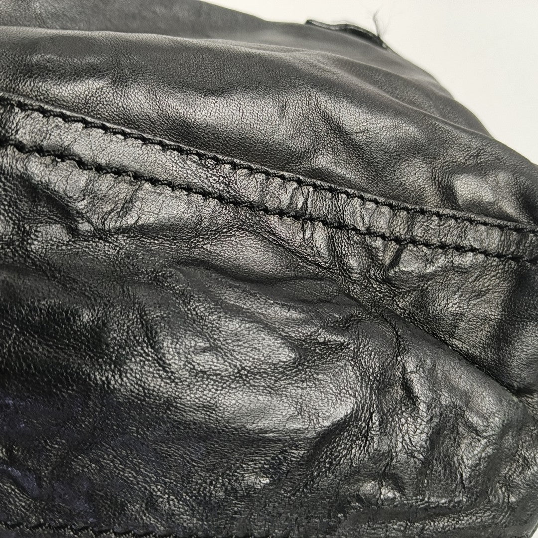 Calfskin Shoulder Bag Black