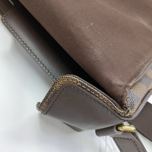 SPENCER Damier Ebene Coated Canvas Brown