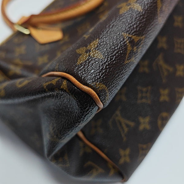 SPEEDY 30 Monogram Coated Canvas Brown
