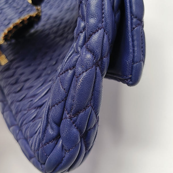 Crystal Quilted Lambskin Purple
