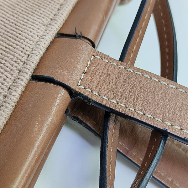 Cushion Small Canvas Brown