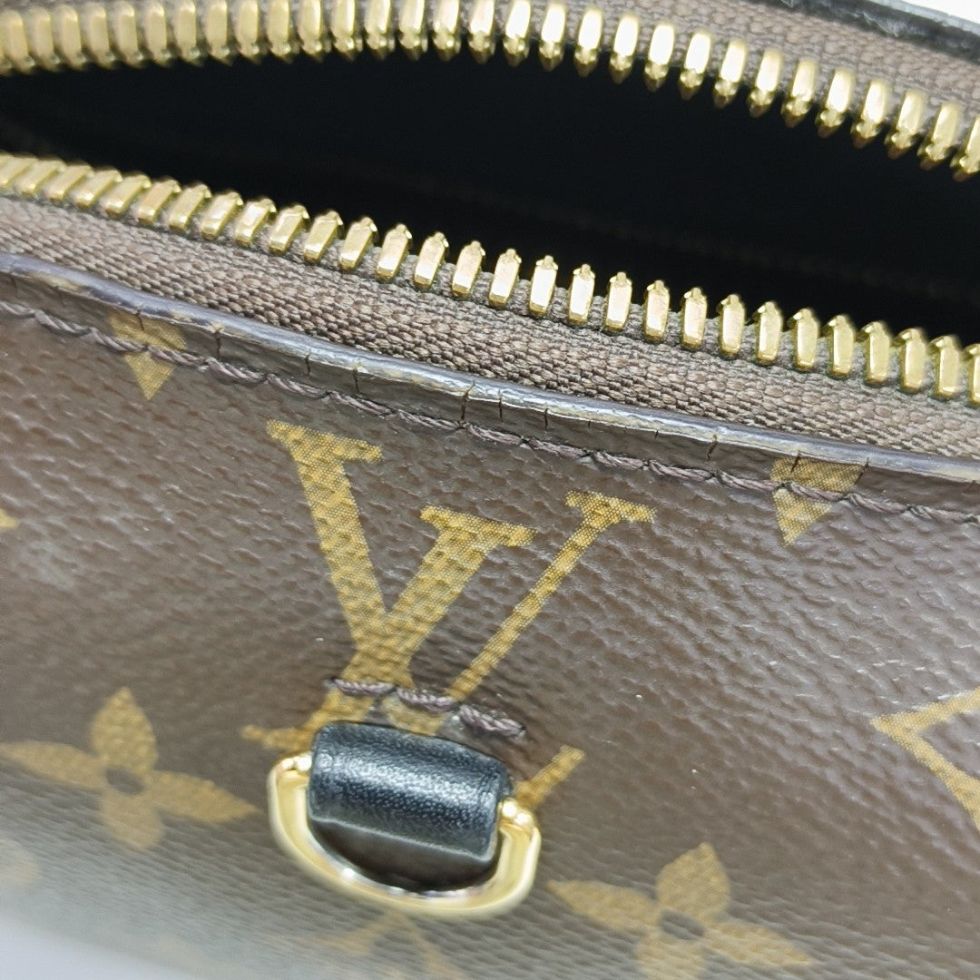 PETITE MALLE Monogram Coated Canvas Brown