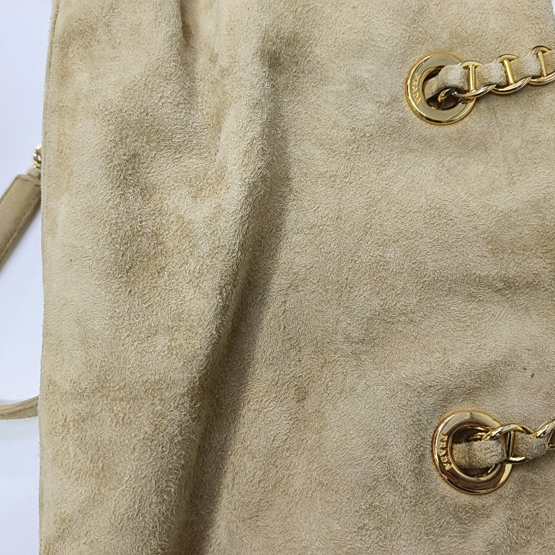 Suede Shoulder Bag Yellow