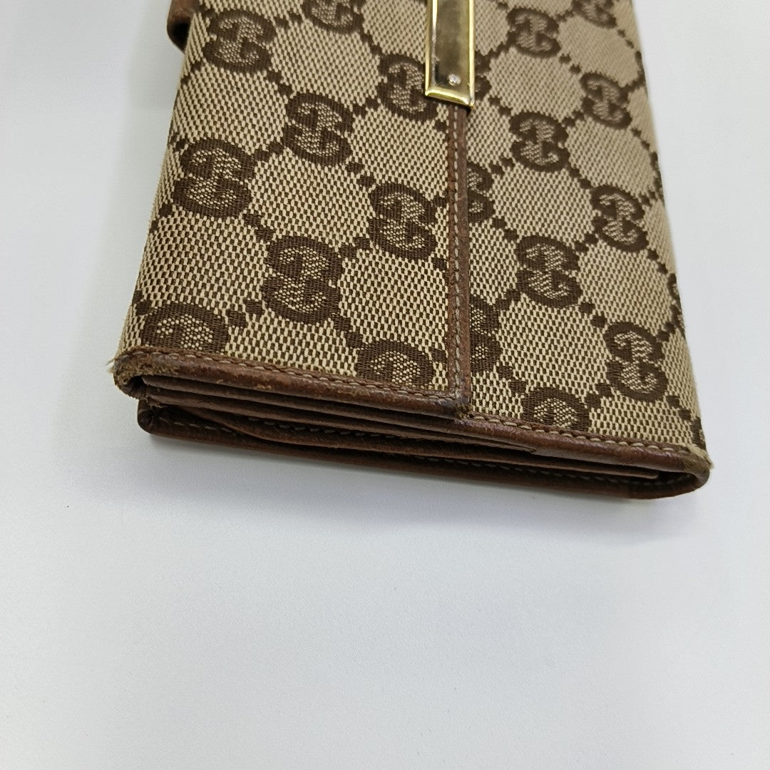 Monogram Canvas Wallet Beige