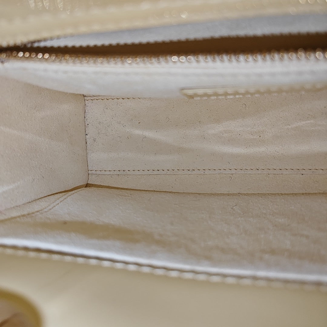 Lady Dior Small Cannage Patent Leather Yellow