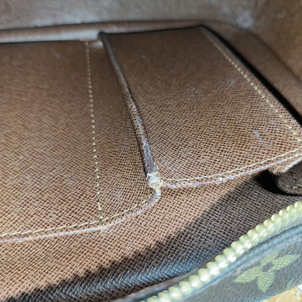 CITE MM Monogram Coated Canvas Brown