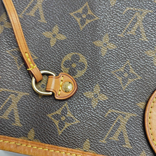 NEVERFULL MM Monogram Coated Canvas Brown