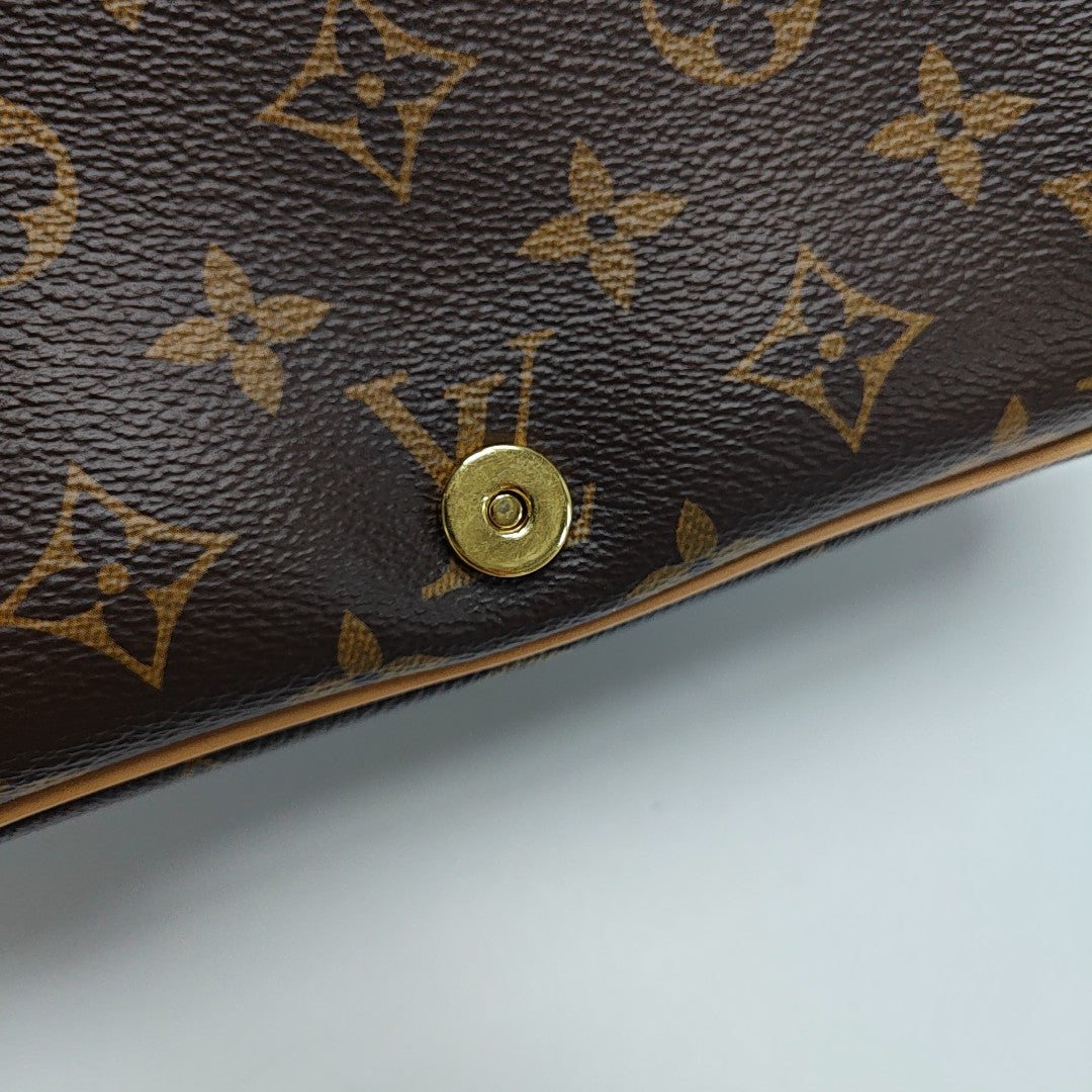 DIANE Monogram Coated Canvas Brown