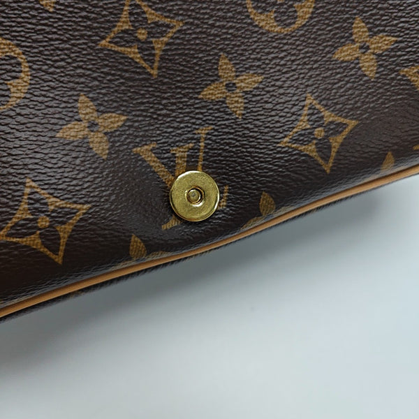 DIANE Monogram Coated Canvas Brown