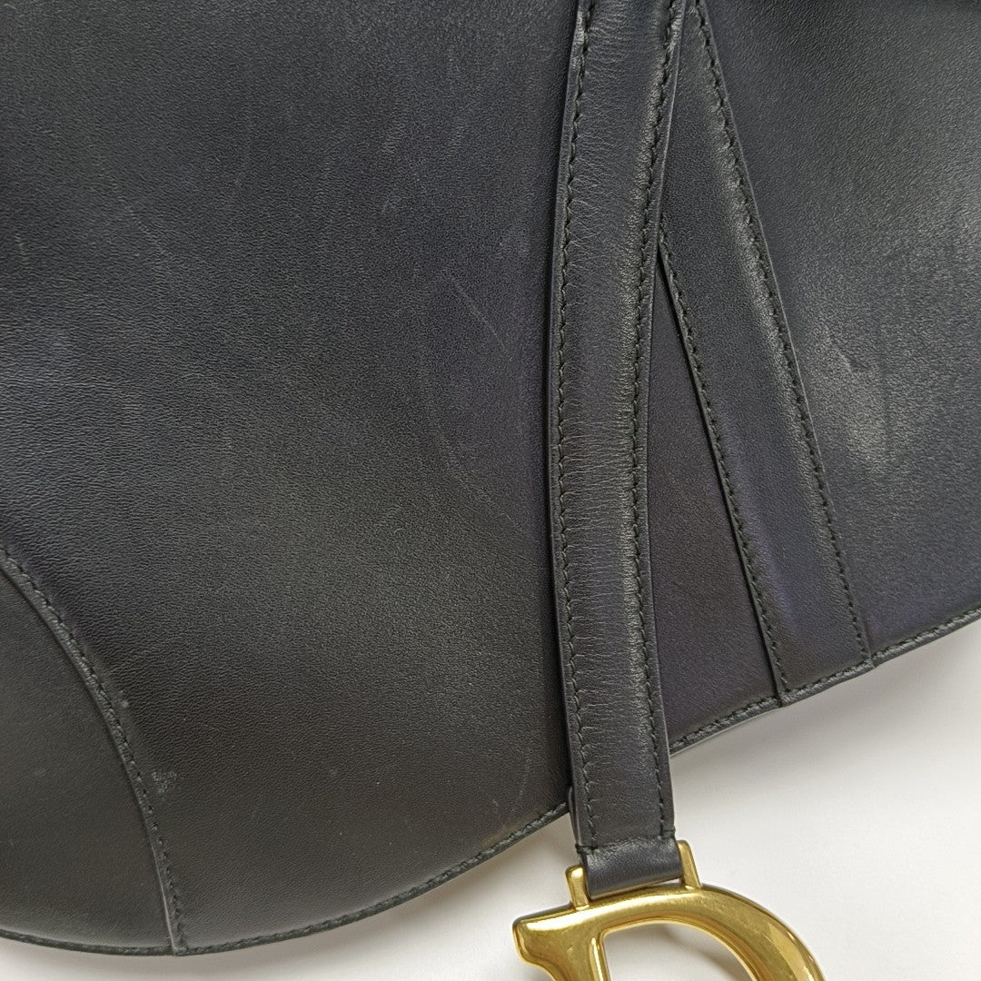 Saddle Small Calfskin Black