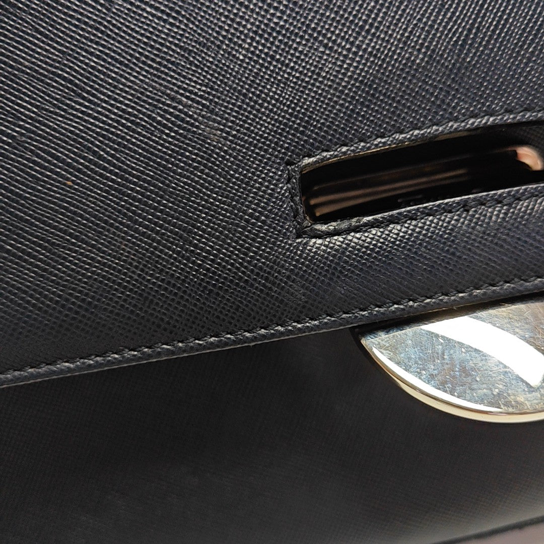 Calfskin Shoulder Bag Blue