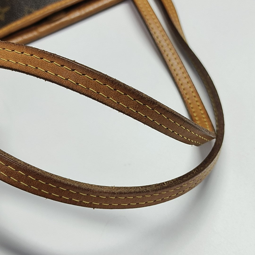 NEVERFULL GM Monogram Coated Canvas Brown