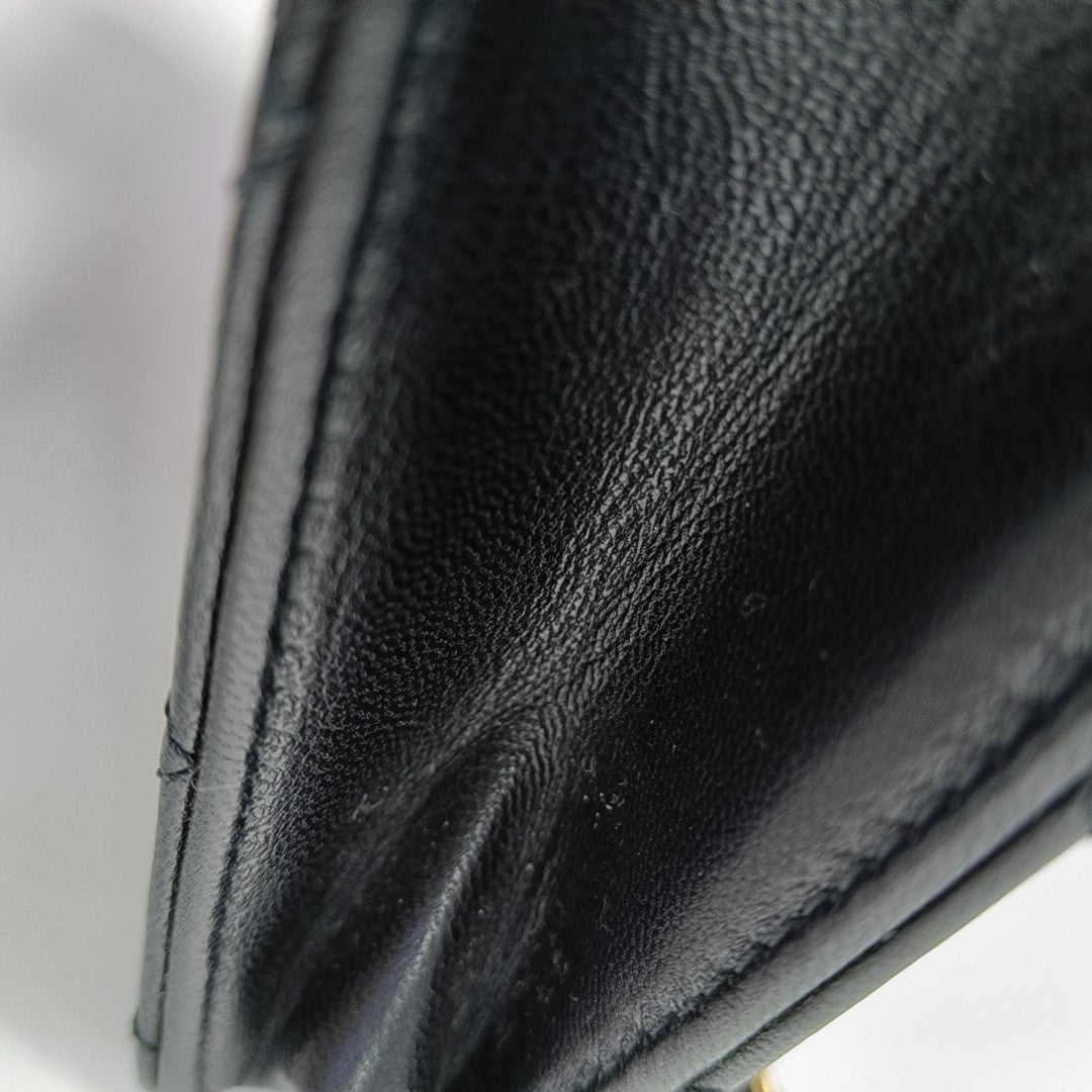 Quilted Lambskin Crossbody Bag Black