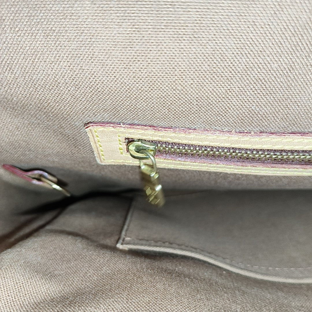 VALMY Monogram Coated Canvas Brown