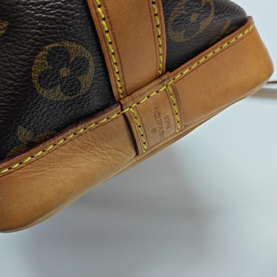 NOÉ BB Monogram Coated Canvas Brown