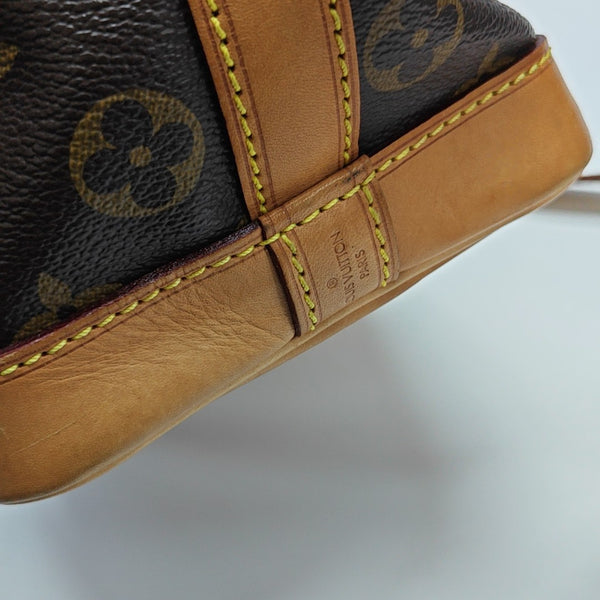 NOÉ BB Monogram Coated Canvas Brown