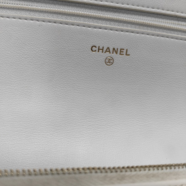 WOC Quilted Calfskin White