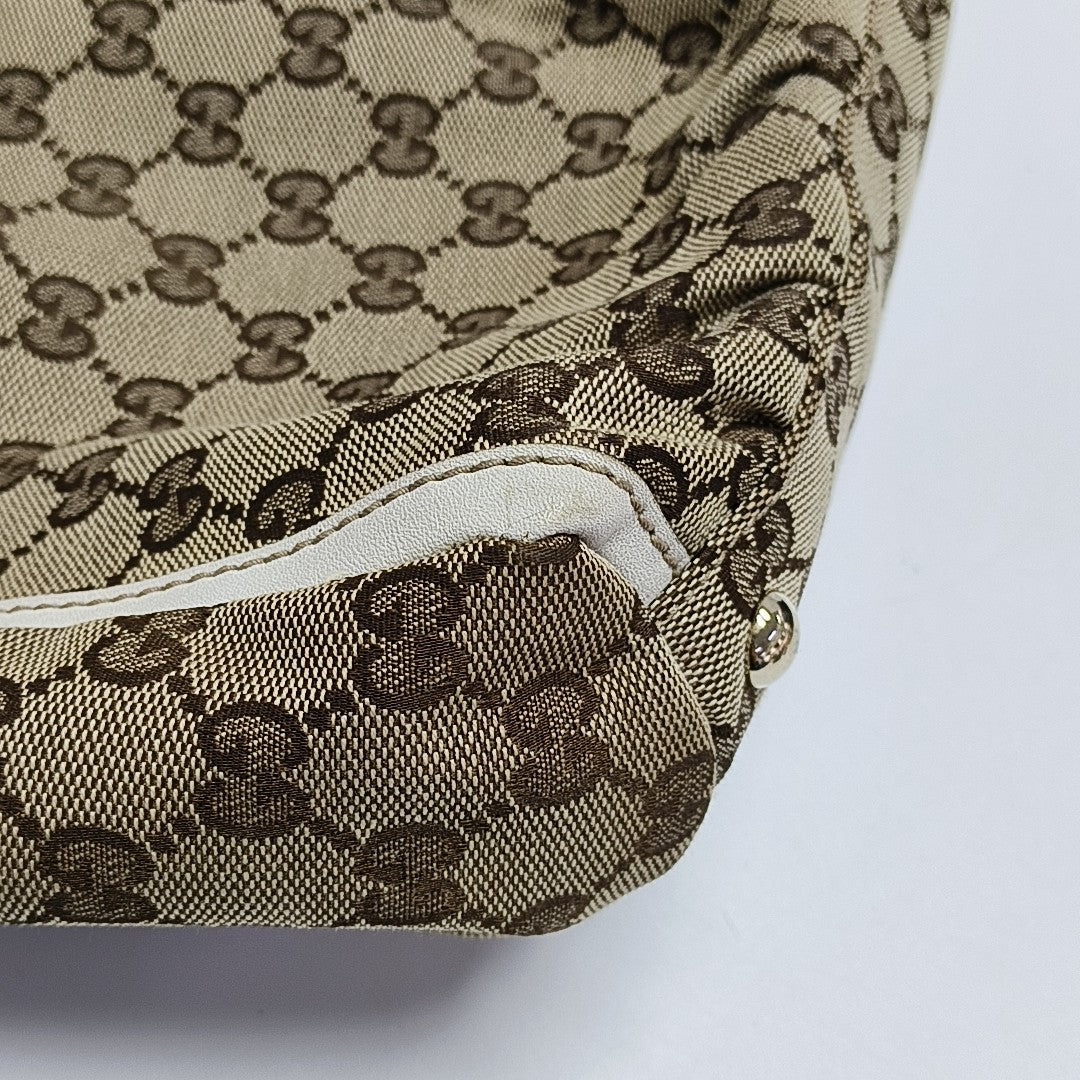 Monogram Canvas Tote Bag Brown