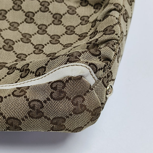 Monogram Canvas Tote Bag Brown