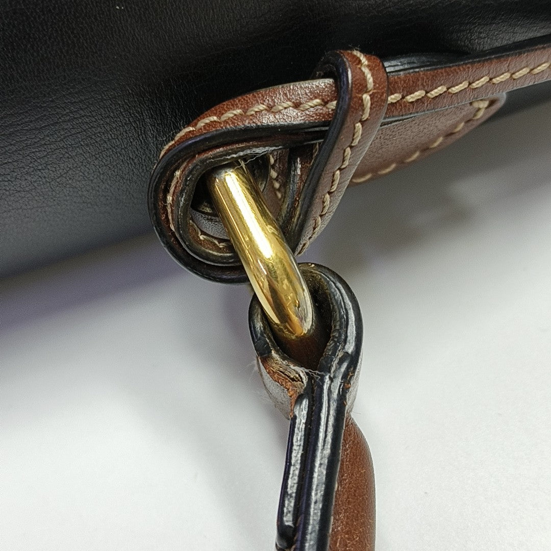 Padlock Medium Monogram Coated Canvas Beige