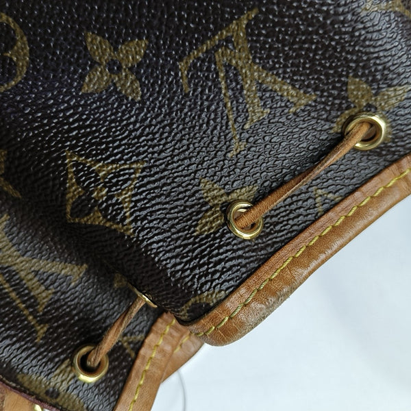 NÉONOÉ Nano Monogram Coated Canvas Brown