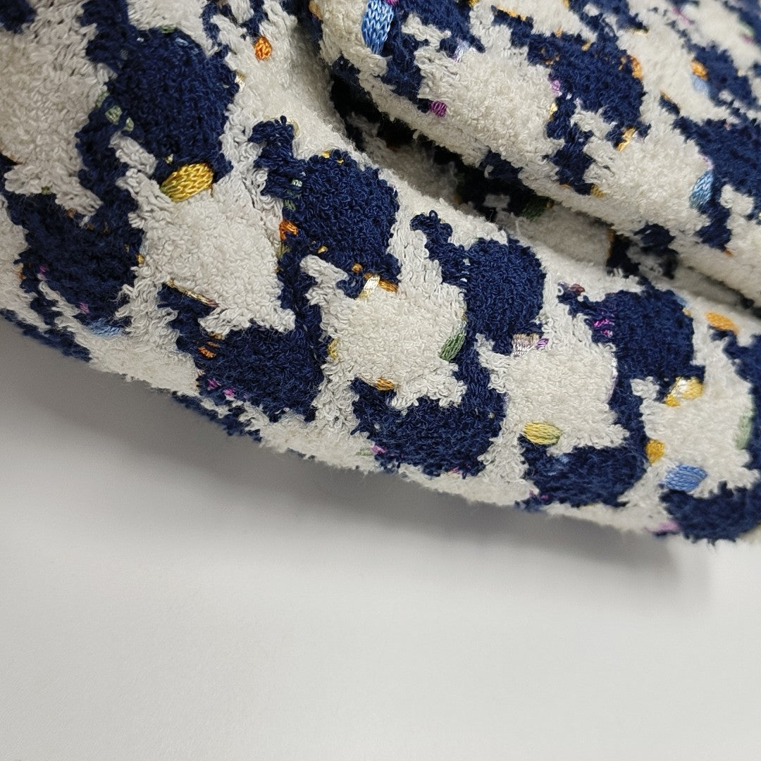 CHANEL 19 Large Quilted Fabric White