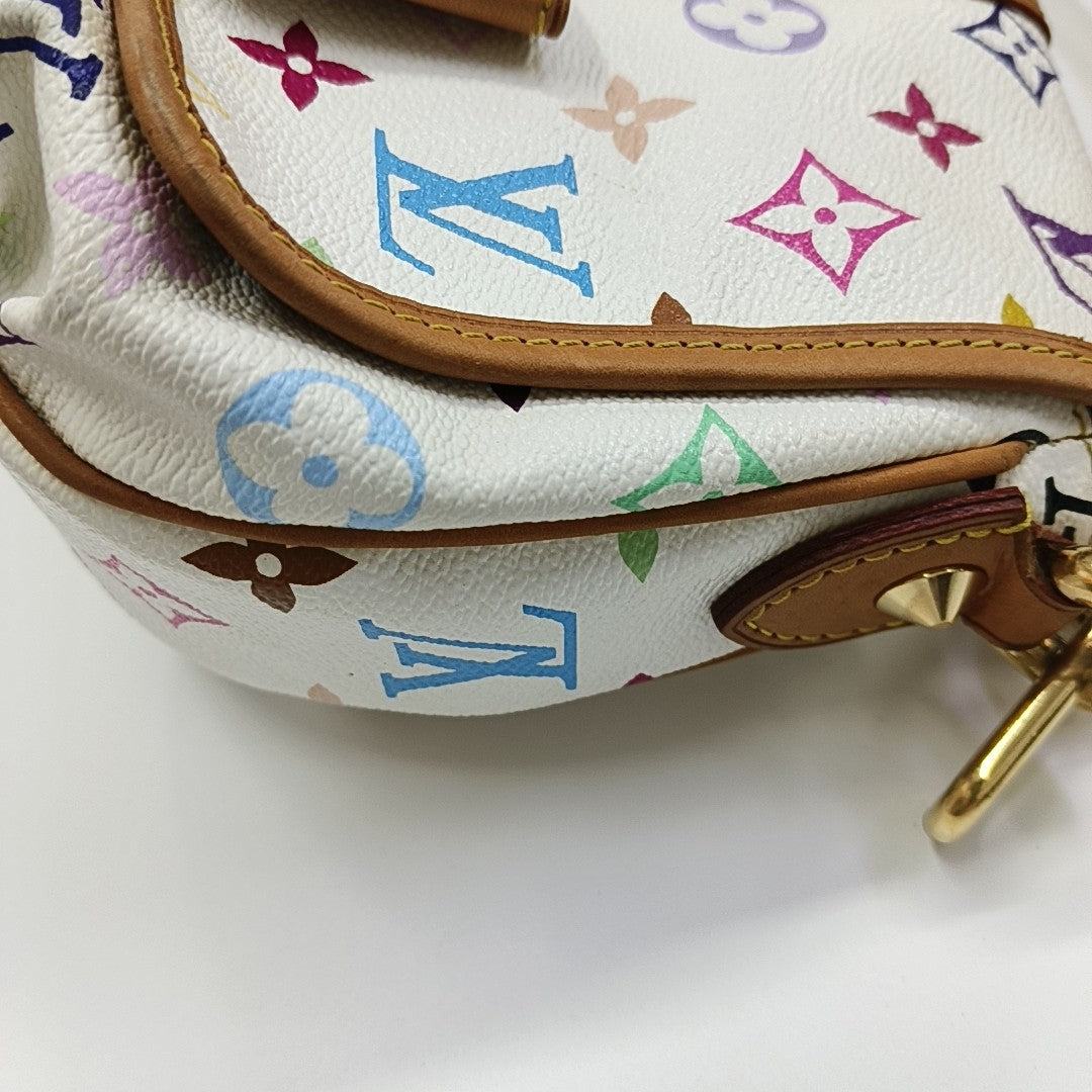 LV × TM ANNIE Monogram Coated Canvas White