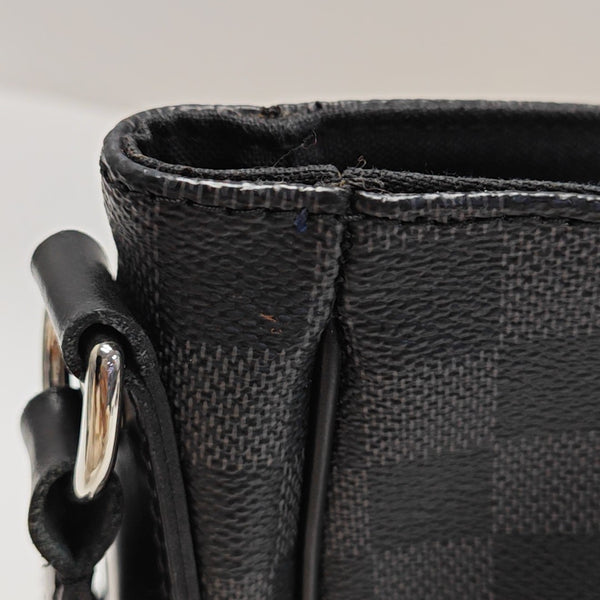 DANIEL GM Damier Graphite Coated Canvas Gray