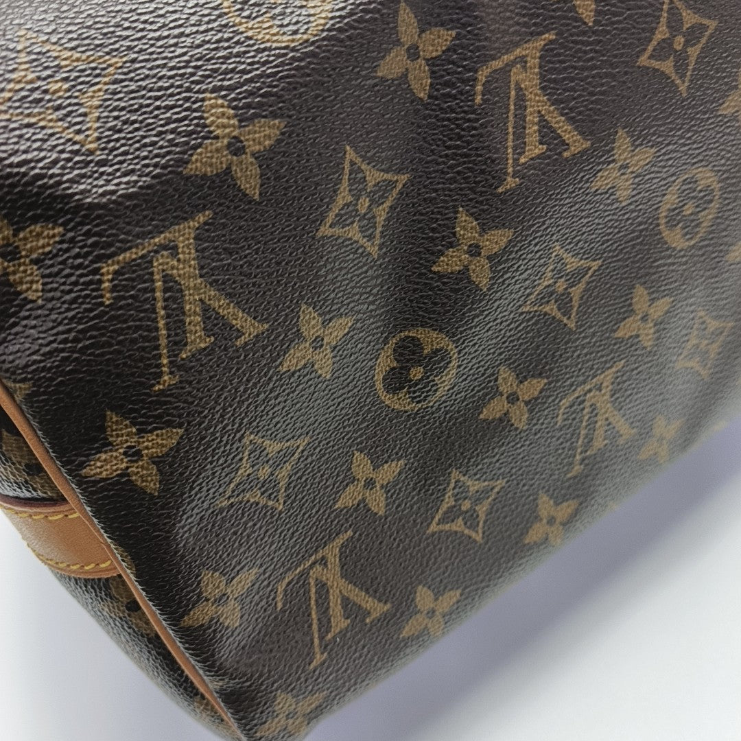 SPEEDY 30 Monogram Coated Canvas Brown