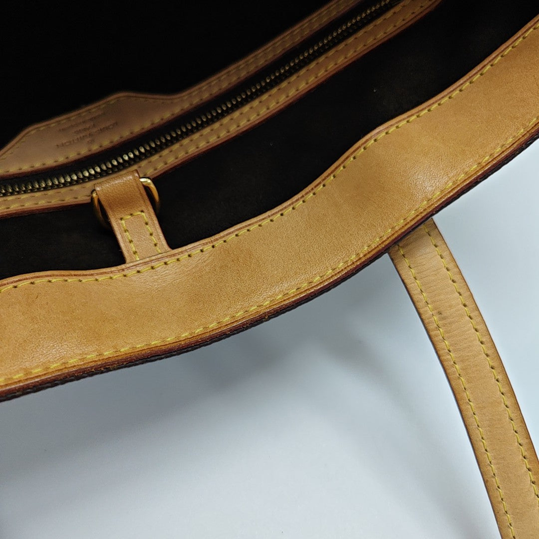 WILSHIRE MM Monogram Coated Canvas Brown