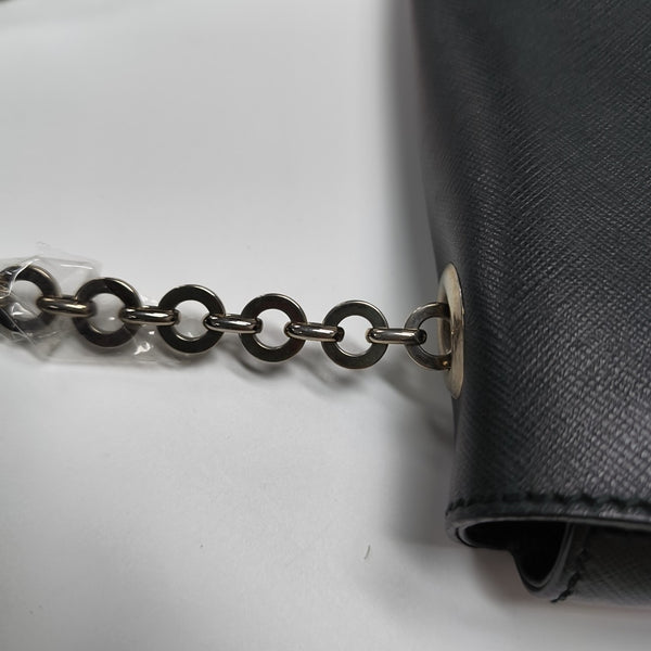 Calfskin Top Handle Bag Black