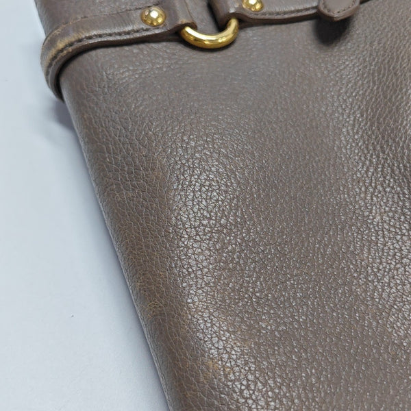 Calfskin Shoulder Bag Gray
